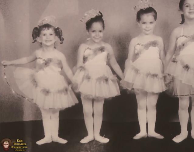 Натали Портман в детстве на уроках хореографии