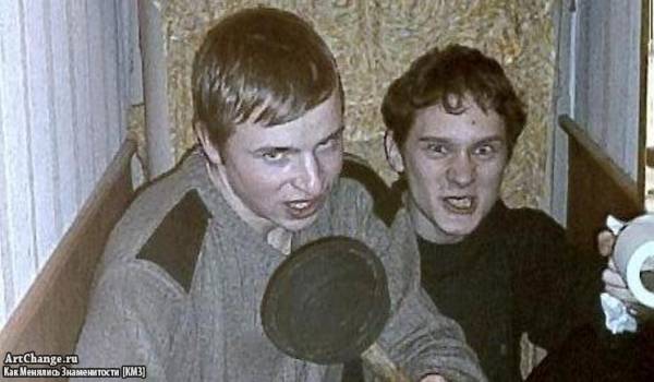 Андрей Нифедов и его друг МШ в молодости (2004)