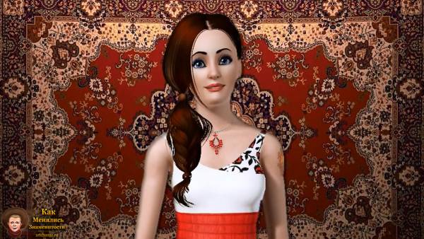 Агния Огонек - Sims 3 моделька (Симс 3)