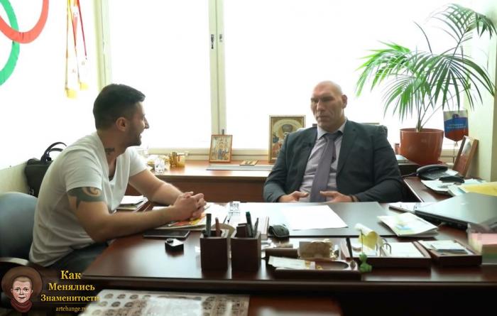 Амиран Сардаров (Дневник Хача) с депутатом и боксером Николем Валуевым