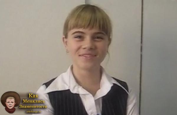 Лиззка Неред в школьные годы (12 лет), до известности, детстве